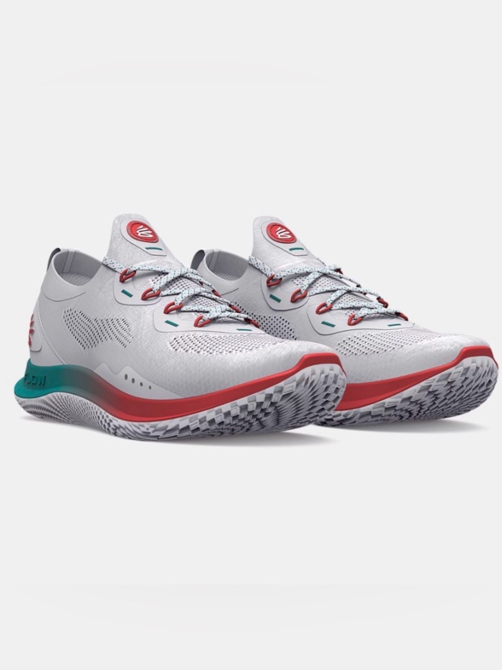 UA Curry Flow Go NM White Daiquiri Sneaker Mens 5.5 Womens 7